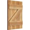 Ekena Millwork Joined Board-n-Batten Shutters w/Z-Bar, Rough Sawn Western Red Cedar, 16 1/8W x 22H, PR RBJ06Z16X022RWR - alternate 2